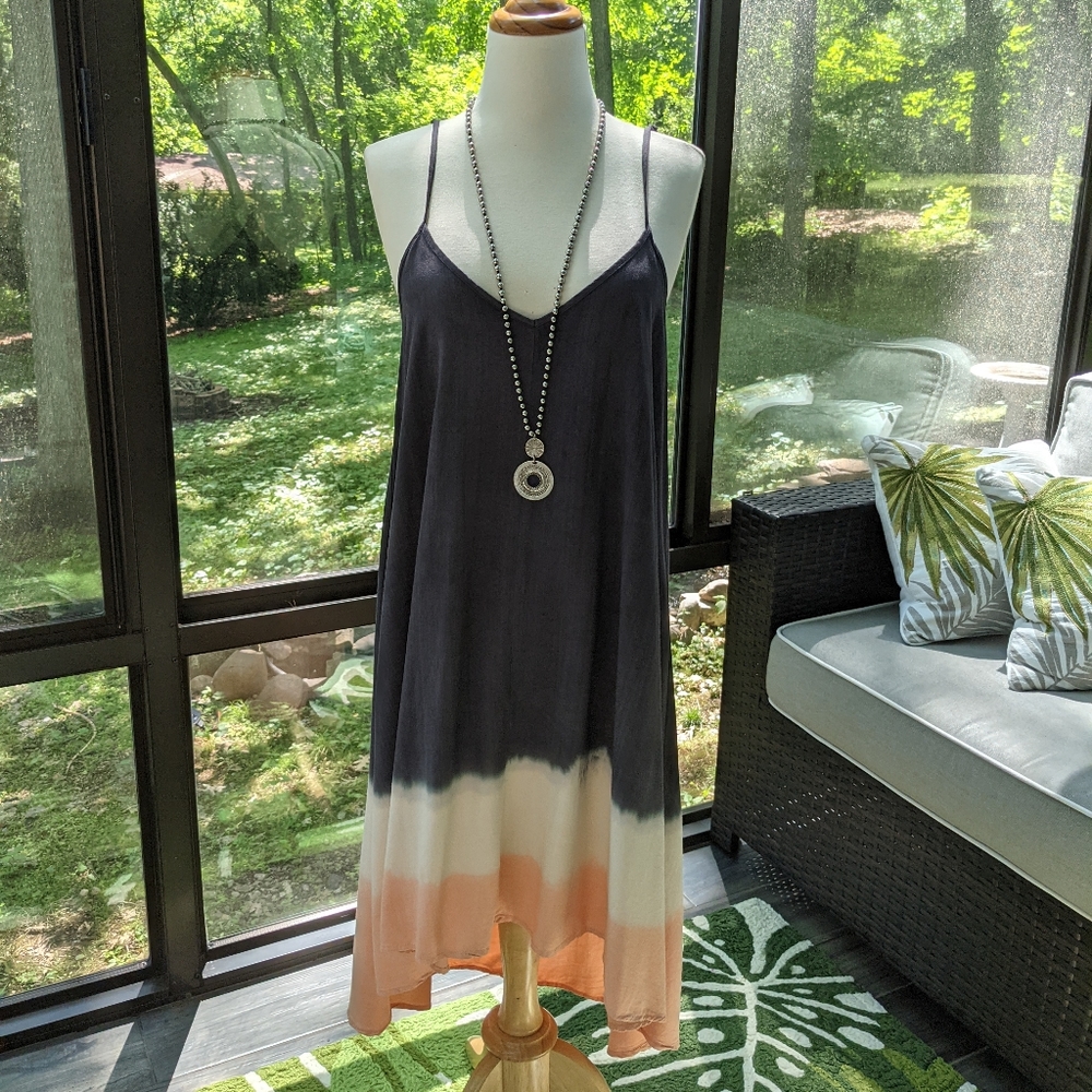 Summer high low dyed dress S